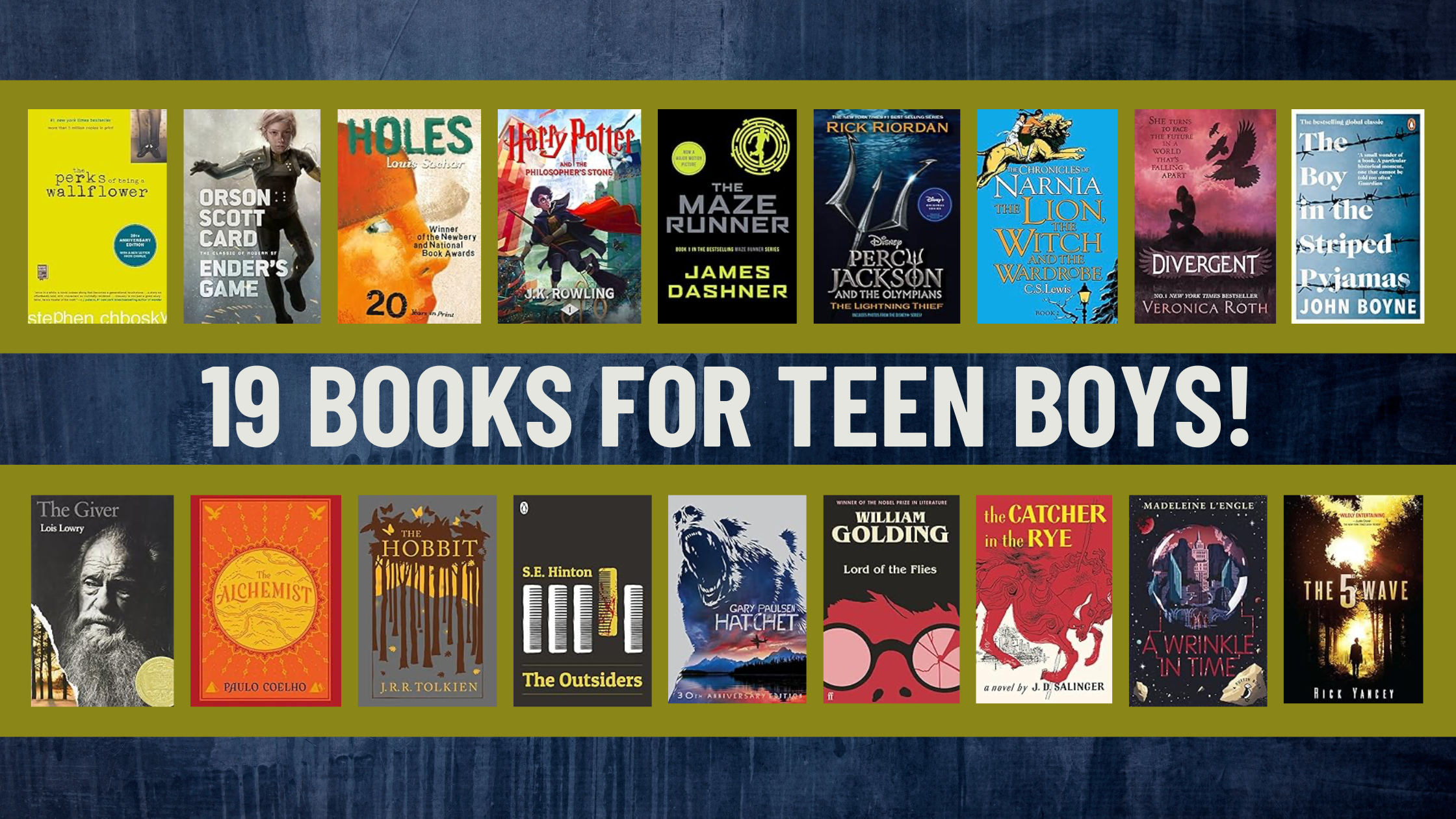 19 BOOKS FOR TEEN BOYS
