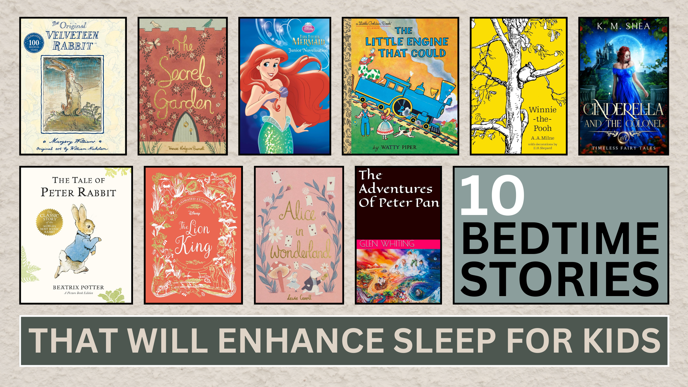 10 Bedtime Stories that will enhance sleep for kids!